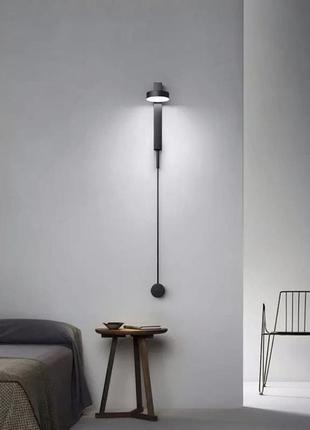 Бра настенное led wj015-bk-k черный 13х10х20 см.