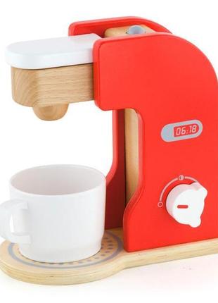Іграшкова кавоварка viga toys з дерева (50234fsc) ll