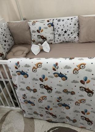 Комплект постельного белья baby comfort малыш ретро авто2 фото