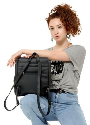 Жіночий рюкзак sambag loft men чорний4 фото