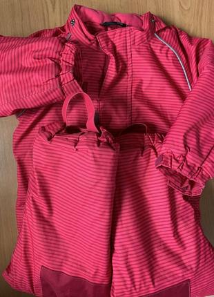 Зимний комбинезон розовый на девочку 86/92 размер2 фото