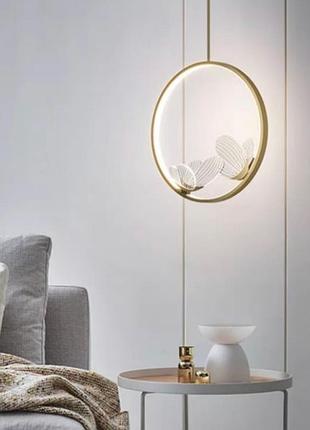 Люстра стельова led c18-gd-k золото 35-200х25х10 см.