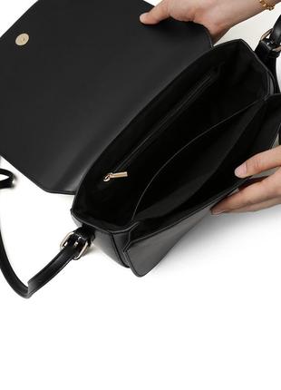 Жіноча сумка через плече ecosusi чорна (es1204011a001) ll9 фото