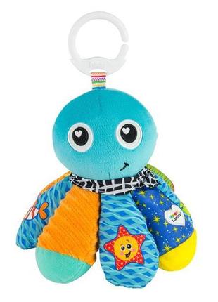 Мягкая игрушка-подвеска lamaze осьминог с пищалкой и зеркальцем (l27514) ll