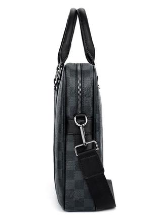 Мужская сумка для макбука polo vicuna черная (1121-bl)3 фото