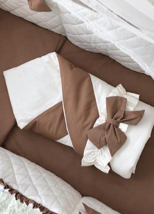 Комплект постельного белья baby comfort royal baby коричневый 8 элементов ll6 фото