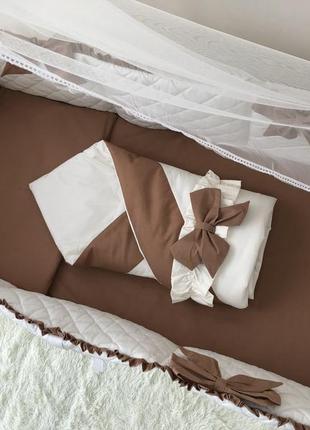 Комплект постельного белья baby comfort royal baby коричневый 8 элементов ll10 фото
