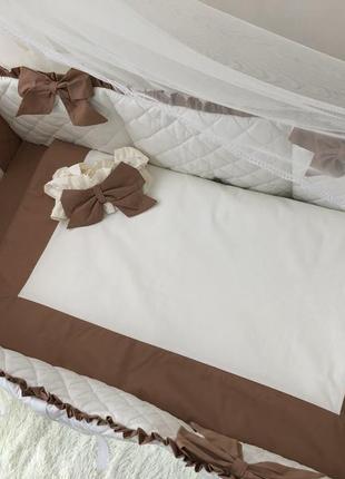Комплект постельного белья baby comfort royal baby коричневый 8 элементов ll4 фото