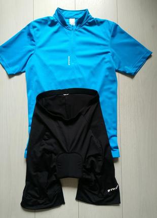 Велокостюм btwin велошорти і велофутболка