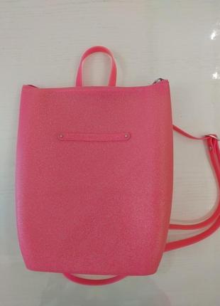 Рюкзак силиконовый розовый1 фото
