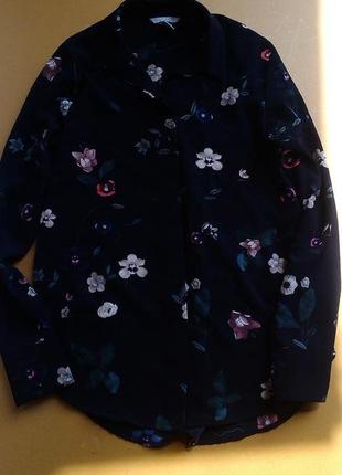 Красивая блузка рубашка в цветы h&m2 фото