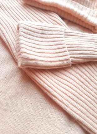 Тёплый мягенький свитер джемпер цвет персиковый кофта пудра пуловер шерсть толстов свитшот водолазк лонгслив худи3 фото
