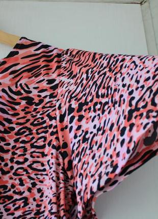 Классное трикотажное платье-миди с леопардовым принтом et vous8 фото