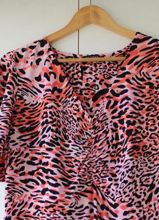 Классное трикотажное платье-миди с леопардовым принтом et vous9 фото