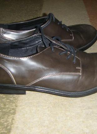 Комфортные туфли оксфорды, 40 размер 2525,5 см1 фото