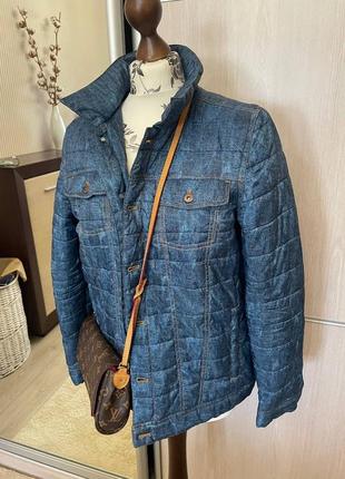Шикарна курточка імітація джинсу, вітровка нова куртка-стиль guess