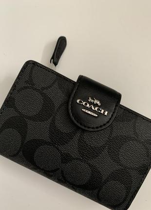 Средний кошелек corner medium zip wallet coach2 фото