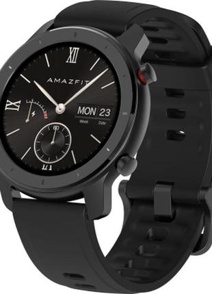 Смарт-часы amazfit gtr 42mm starry black / bluetooth / 5 атм / android