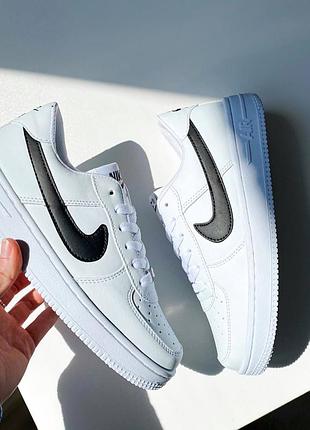 Кросівки nike air force white black strip