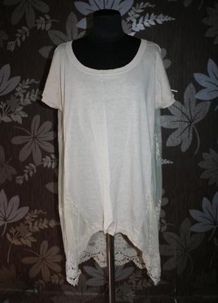 Стильна футболка з фатином fhase eight