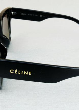 Celine очки женские солнцезащитные зеркальные голубые4 фото