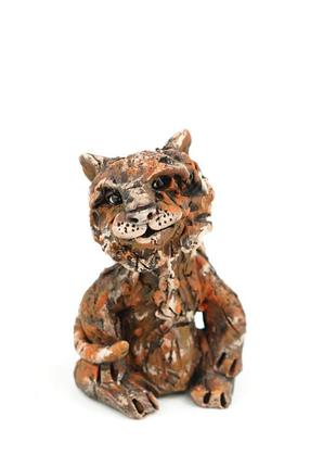 Фигурка тигра 2022 сувенир тигр счастья фигурка керамика tiger figurine1 фото