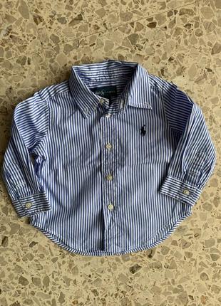 Рубашка в полоску ralph lauren 12 месяцев