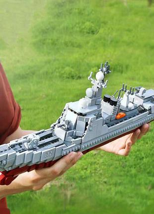 Конструктор військовий корабель есмінець type 052d destroyer 1359 деталей xingbao