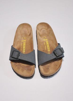 Шльопки шльопанці тапки сандалі босоніжки в'єтнамки сланці birkenstock madrid - 38 - 245 мм