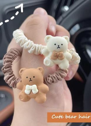 Резинки для волос , браслеты с медведем в стиле haradjuku аниме5 фото
