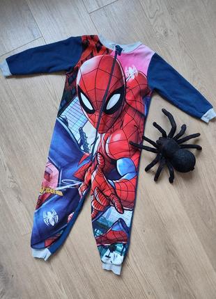 Пижама человек-паук, spider-man 3-4 года, мстители marvel