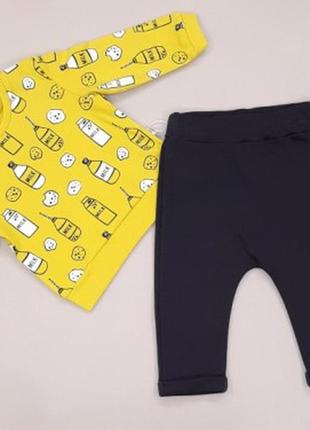 Комплект кофта та штани. р.68-86 костюм. milk туреччина 3510-488