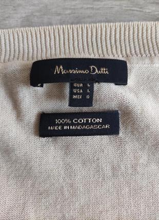 Брендовый оригинальный натуральный  пуловер massimo dutti размер l3 фото