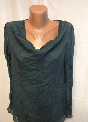 Блуза, сорочка carla conti 100% шовк