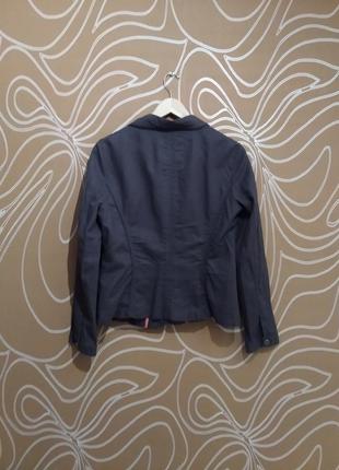Женский серый льняной пиджак debenhams размер 407 фото