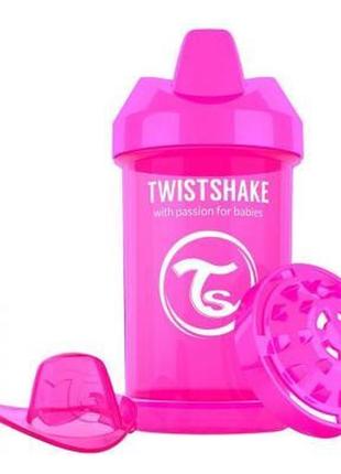 Поильник-непроливайка twistshake 300мл 8+мес, розовый (78058)