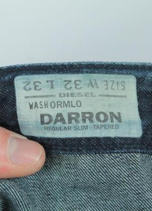 Качественные джинсы diesel darron regular slim tapered wash ormlo6 фото