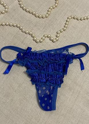 Оригинальные синие трусики(стринги)
