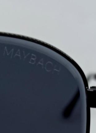 Maybach чоловічі сонцезахисні окуляри каплі чорні в чорному металі8 фото