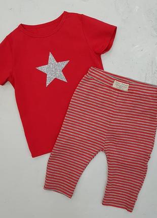 Детский комплект футболка и велосипедки