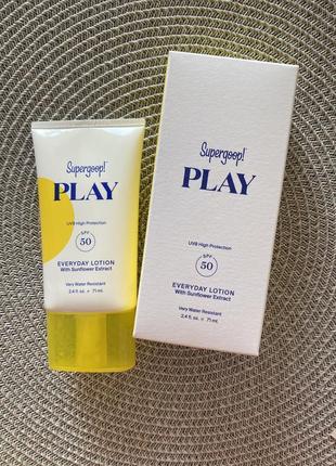 Розкішний сонцезахисний універсальний крем spf 50 supergoop! play everyday lotion spf 50, 71 мл