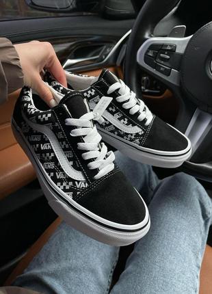 Женские кеды vans old skool black white 36-39-40-417 фото