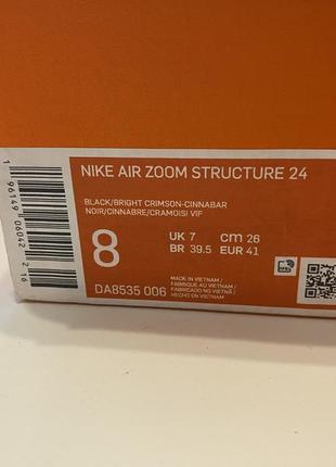 Новые кроссовки nike air zoom structure 24 оригинал9 фото