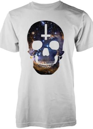 Коута футелка с космическим галактическим черепом с перевернутым крестом abandon ship apparel
