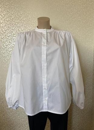 Неймовірна біла об’ємна сорочка дорогого бренду penn&ink n.y2 фото