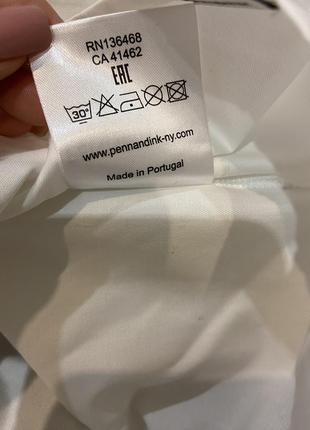 Неймовірна біла об’ємна сорочка дорогого бренду penn&ink n.y9 фото