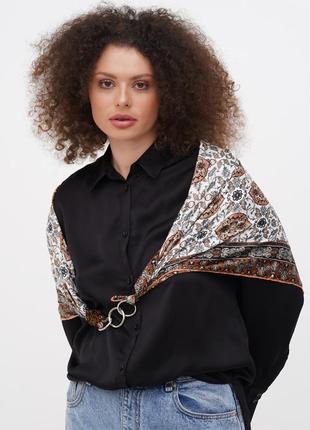 Дизайнерский платок "восточная  сказка " коллекция vip от бренда my scarf, подарок женщине3 фото