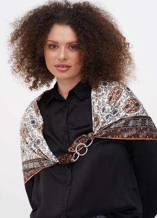 Дизайнерский платок "восточная  сказка " коллекция vip от бренда my scarf, подарок женщине1 фото