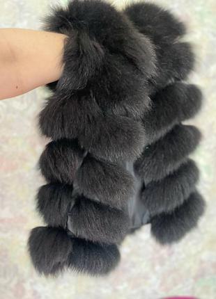 Роскошный песцовый жилет