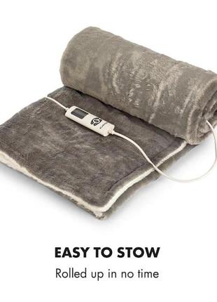 Электрическое одеяло, электроодеяло, покрывало, теплый плед klarstein watson supersoft 180*1305 фото